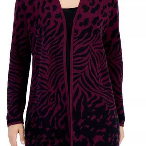 Leopard Mix Cardigan from the Macy's JM Collection New